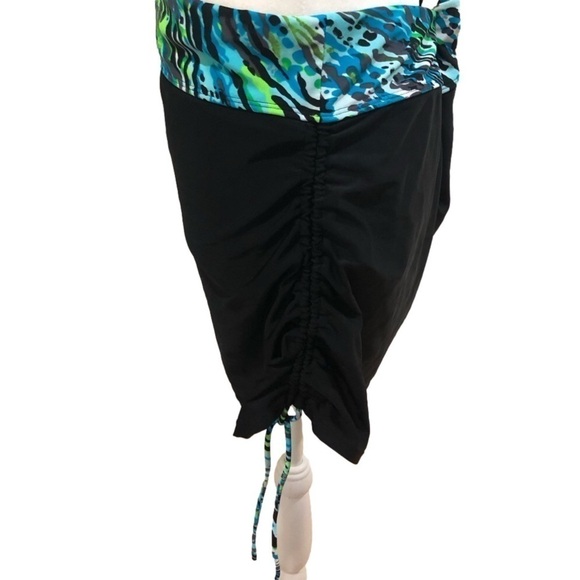 SKIRTED swimsuit bottom with adjustable side ruching. Size XL - Picture 3 of 8